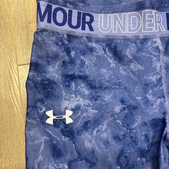 Under Armour Girls Youth Purple Capri Leggings | Size XL - Picture 3 of 7